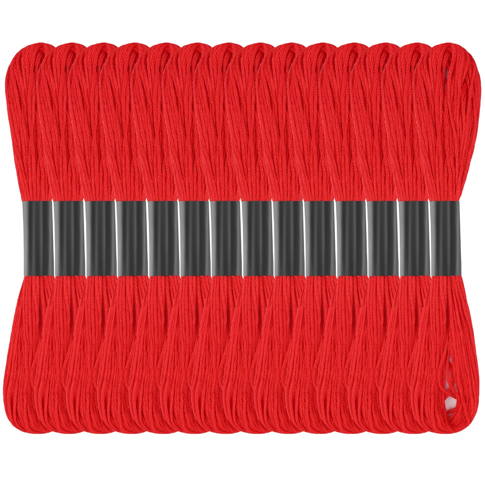 Red Embroidery Floss: 14 Skeins Embroidery Thread Cross Stitch Thread | 120 Yard