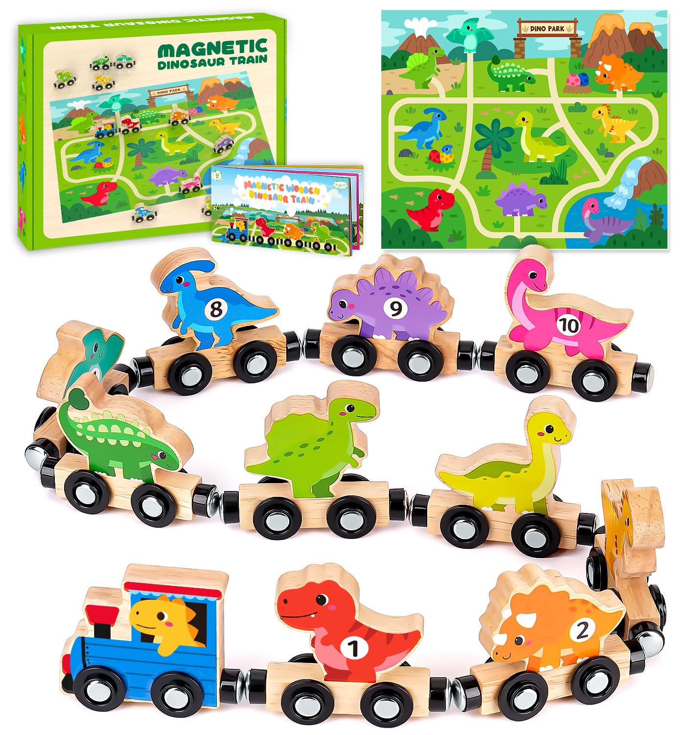 Toddler Dinosaur Toys for 1 2 3 Year Old Boys, Dinosaur Train Toys for Boys | Mo