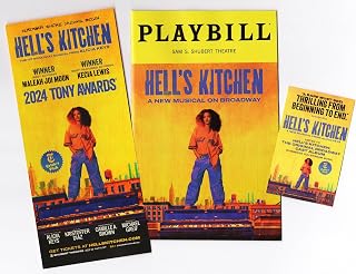 Alicia Keys "HELL'S KITCHEN" Maleah Joi Moon/Kecia Lewis/Brandon Victor Dixon/Jessica Vosk/January 2025 Broadway Musical Playbill with (2) Two Advertising Flyers