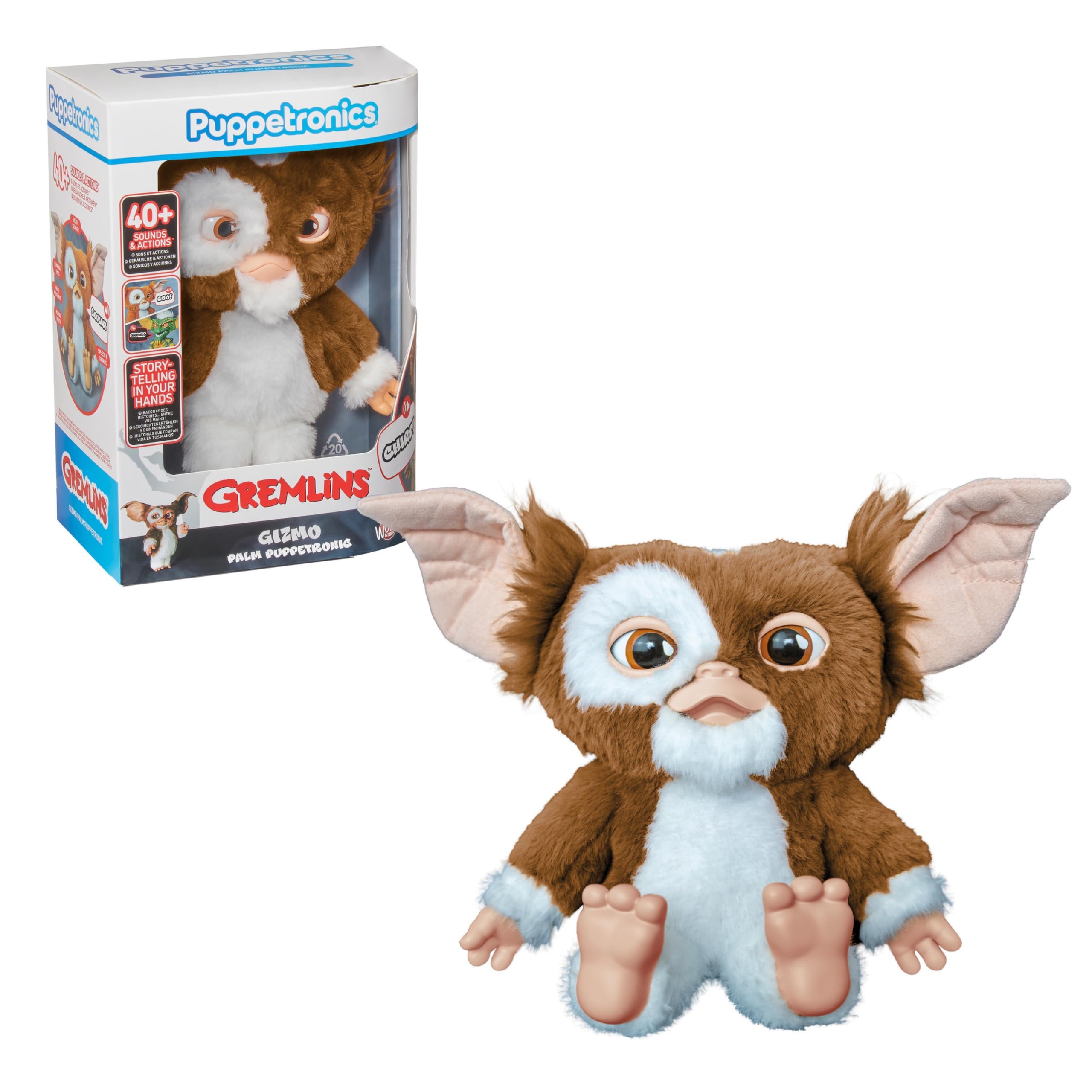 WOW! Stuff Gremlins Gizmo Palm Puppetronic Interactive Plush Toy with Sound | Of