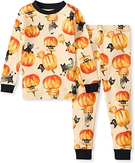 Burt's Bees Baby Girls Organic Cotton Pajamas, Toddler PJ Set, 2-PC | Soft, cozy, snug fitting pajamas feature stretchy ribbed cuffs and hand painted prints to make bedtime a breeze