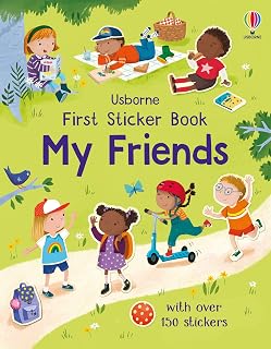 First Sticker Book My Friends: A Screen-Free Activity Book About Parties, Playgrounds, and Social Skills with Over 150 Stickers for Kids (Ages 3-5)