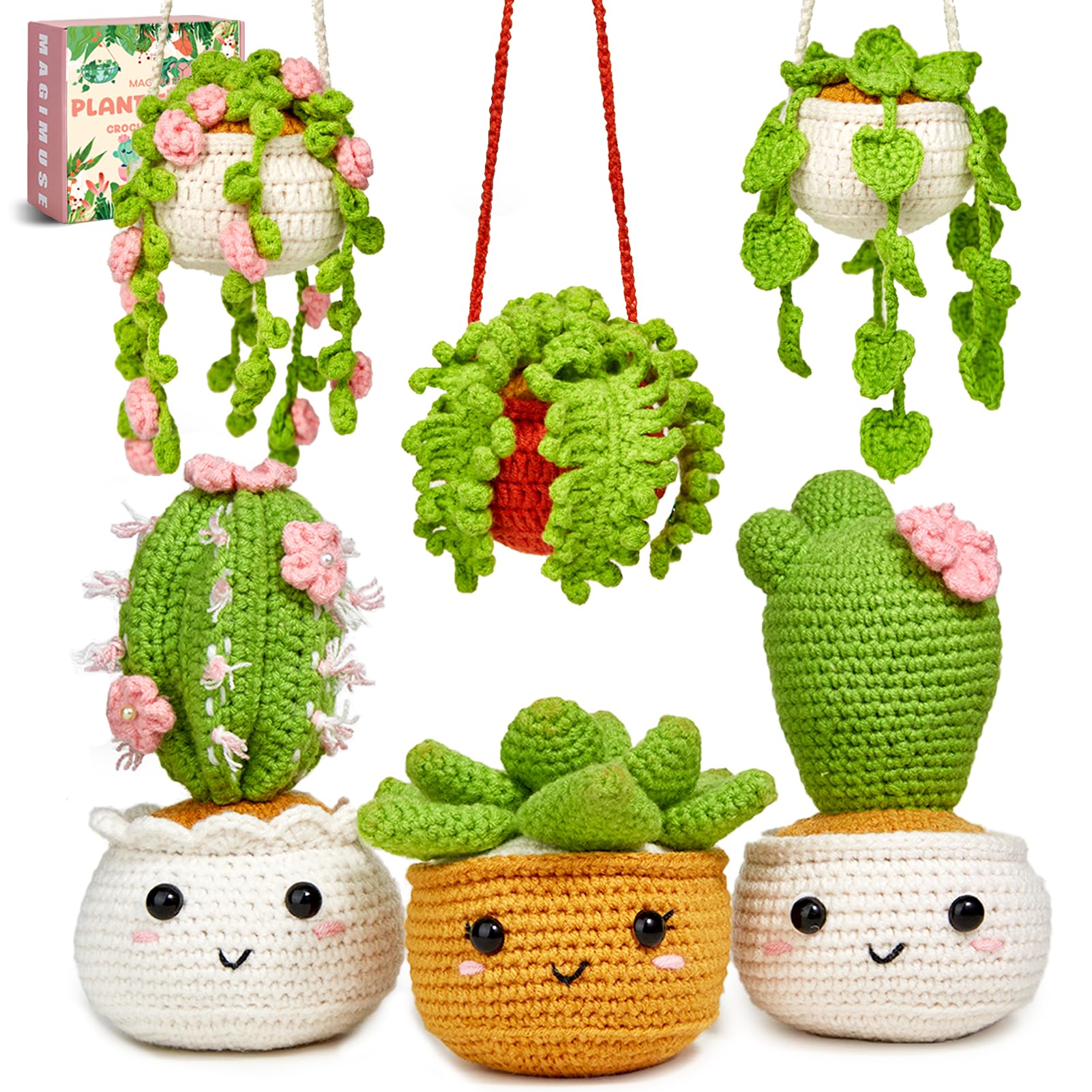 MAGIMUSE Crochet Kit for Beginners, Crochet Starter Kits, Amigurumi Craft Knitti