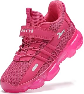 JMFCHI Boys Girls Kids Sneakers Knitted Mesh Running Tennis Athletic Shoes