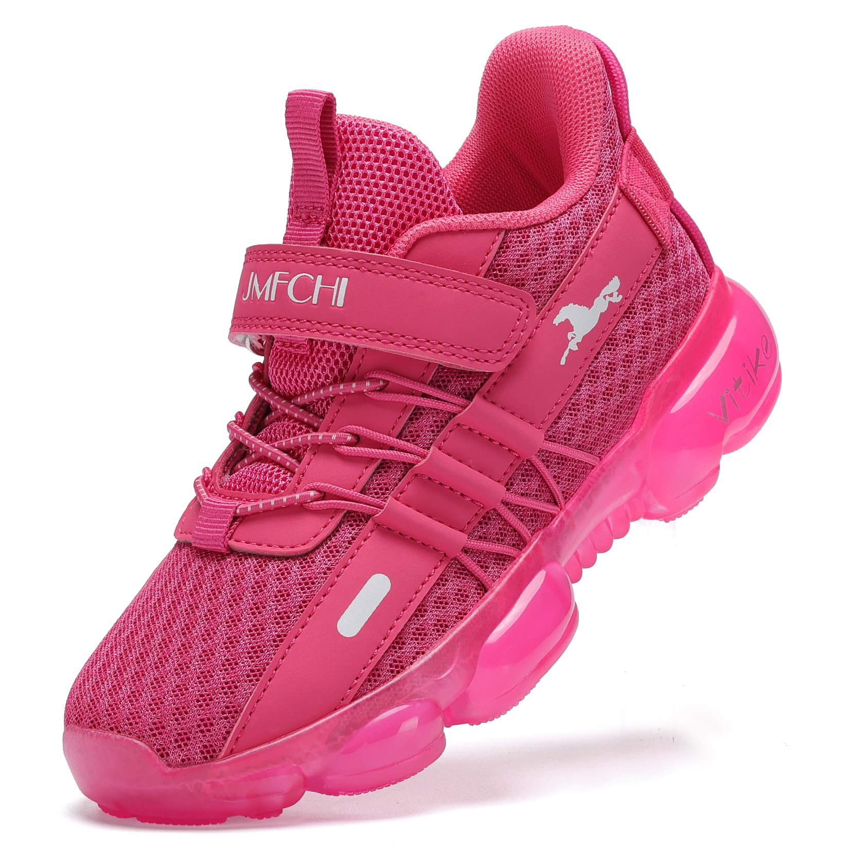 JMFCHI Boys Girls Kids Sneakers Knitted Mesh Running Tennis Athletic Shoes