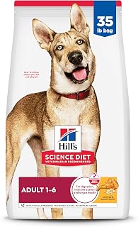 Hill's Science Diet Adult 1-6 Dry Dog Food | #1 Veterinarian Recommended, Chicken & Barley, 35 lb. Bag