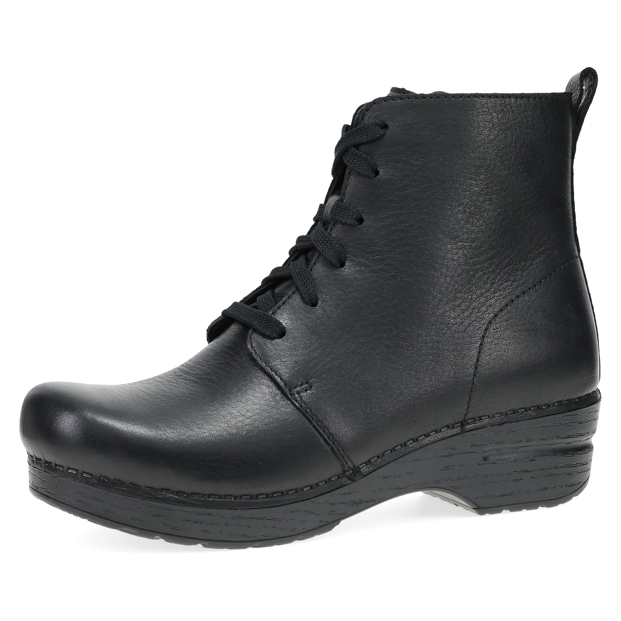 Dansko Sigourney Women's Classic Stapled Lace-Up Boot Style Clog - Anti Fatigue 