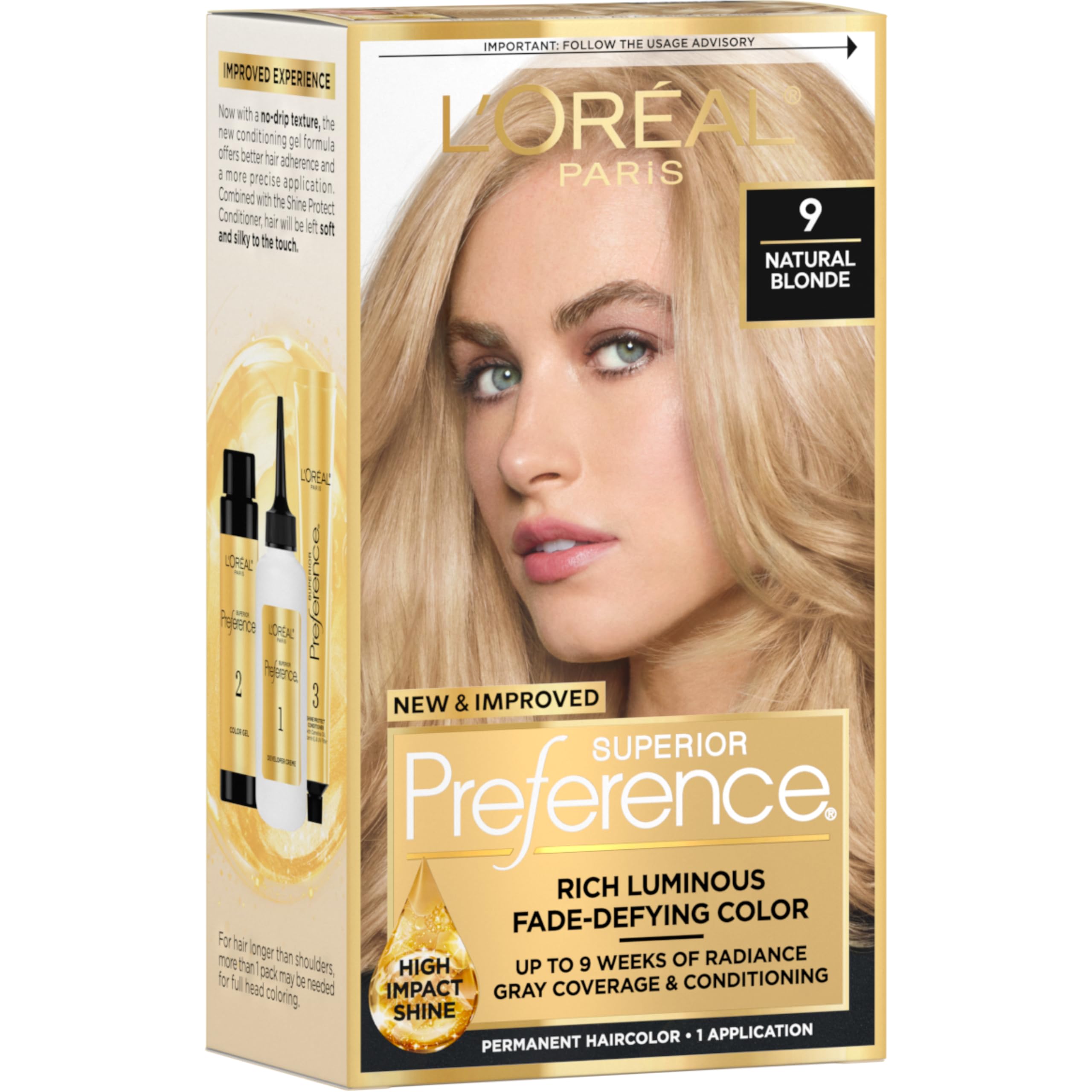 L'Oreal Paris Superior Preference Luminous Fade-Defying Permanent Hair Color, Ha