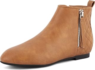 MaxMuxun Women's Flat Ankle Boots