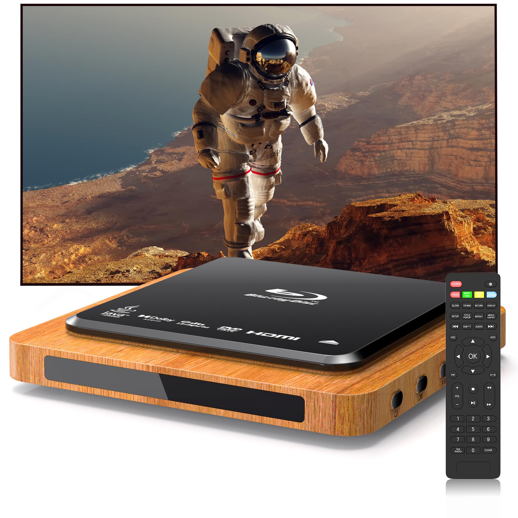 Blu-ray Player 1080P Full HD HDMI AV Output Dolby Audio USB Playback | Region A 