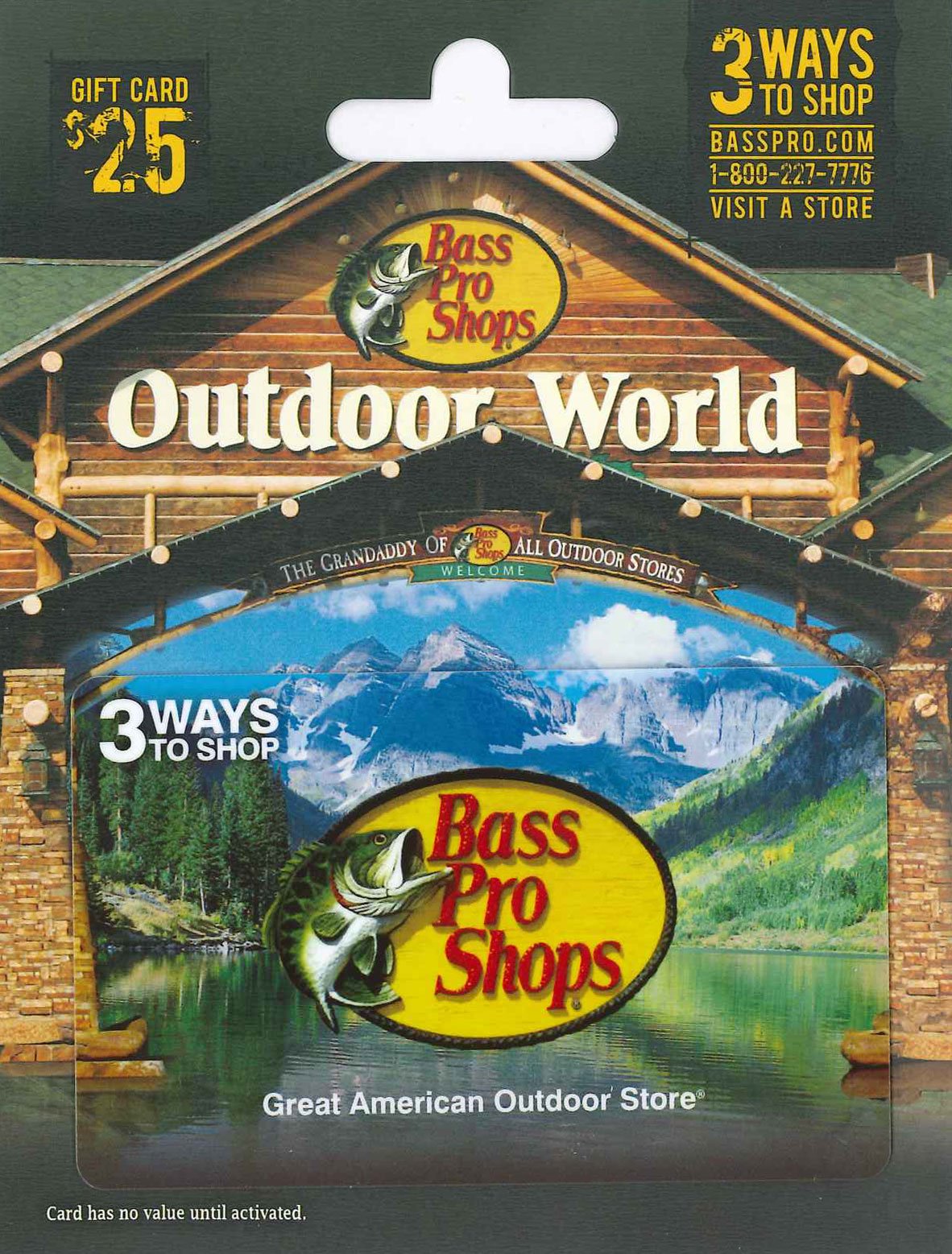 Bass Pro Shops Physical Gift Card | Traditional - $25