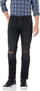 Buffalo David Bitton メンズ Ash-x スリムフィット ブラック&サンドデニム US サイズ: 31W x 32L カラー: ブラック
