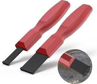 OUXIO Carbide Scraper, Super Carbide Gasket Scraper for Metal and Automotive, 1-1/4 Inch and 5/8 Inch Carbide Scraper Set (2-Piece)