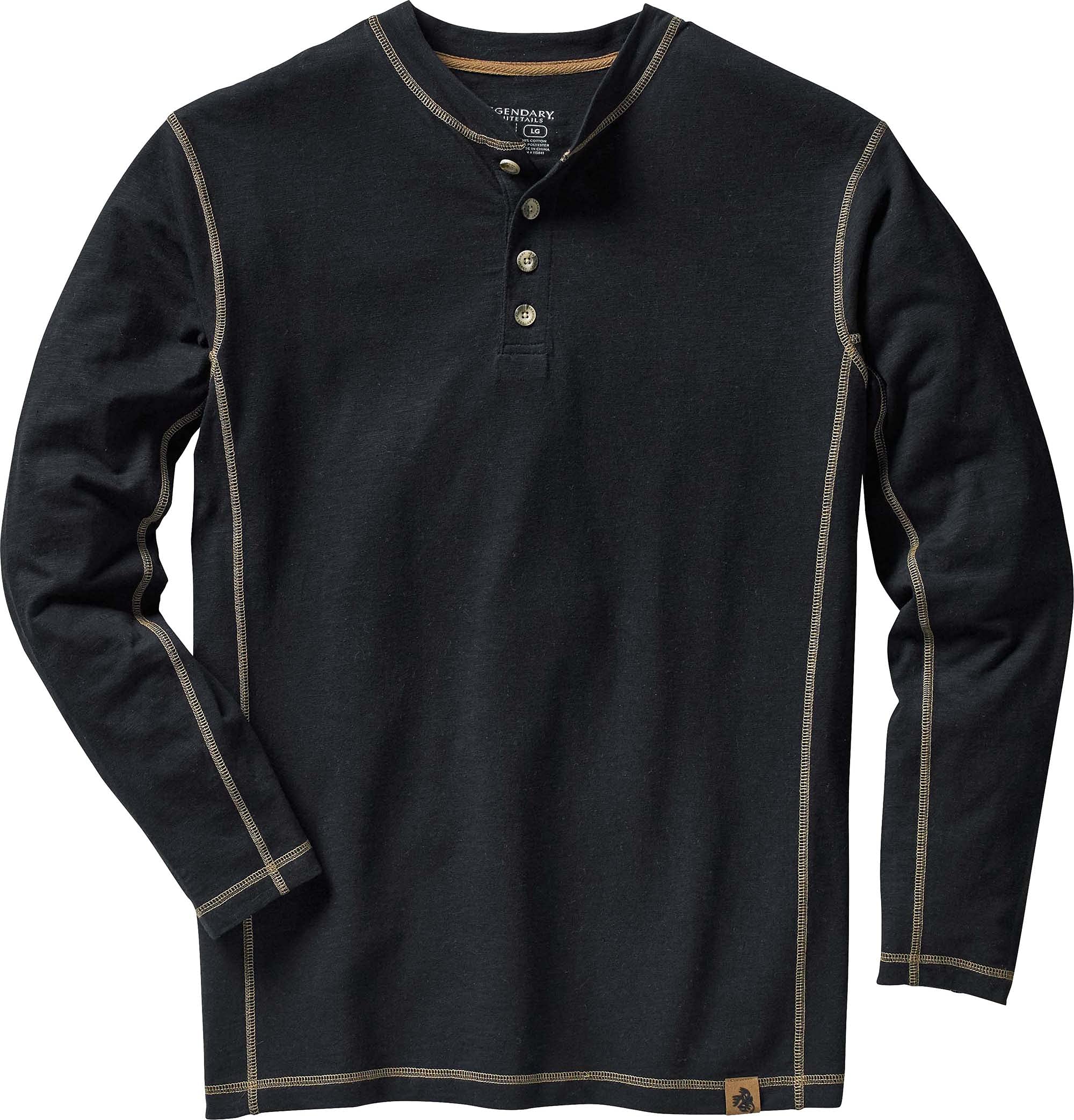 Legendary Whitetails Men's Maverick Slub Henley Shirt Henley Shirt (Pack of 1)