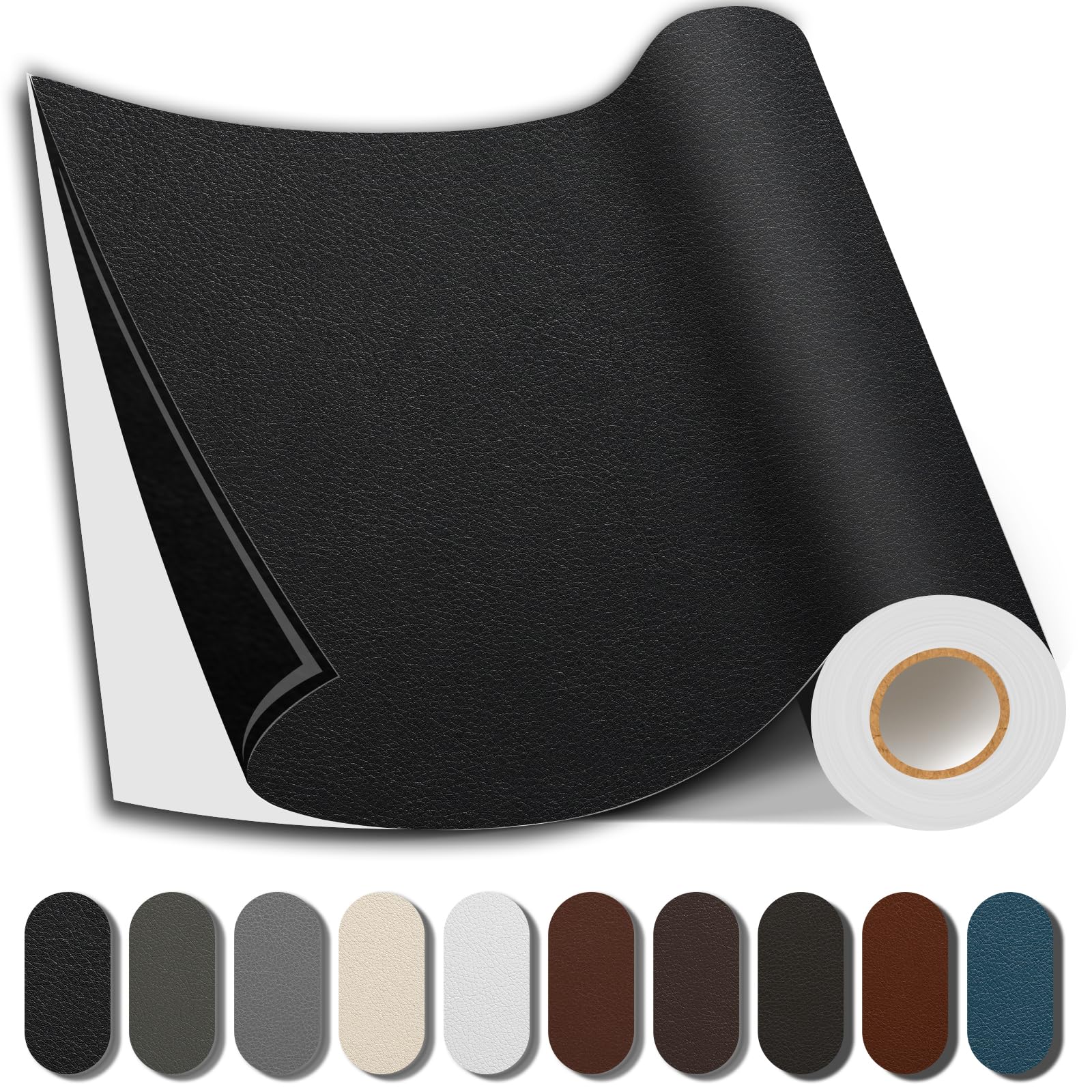 Shagoom Leather Repair Kits, Large Vinyl Repair Patch for Couches Furniture | PU