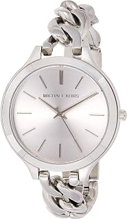 Michael Kors Slim Runway MK3279 Women's Wrist Watches, Silver Dial