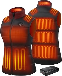 Heated Vest for Women With 16000mAh Battery, 15 Heating Zone Electric Vests | 4-in-1 Smart Control, 3 Heating Modes, Independent Precise Control, Lightweight, for Winter Hiking Cycling Camping Skiing
