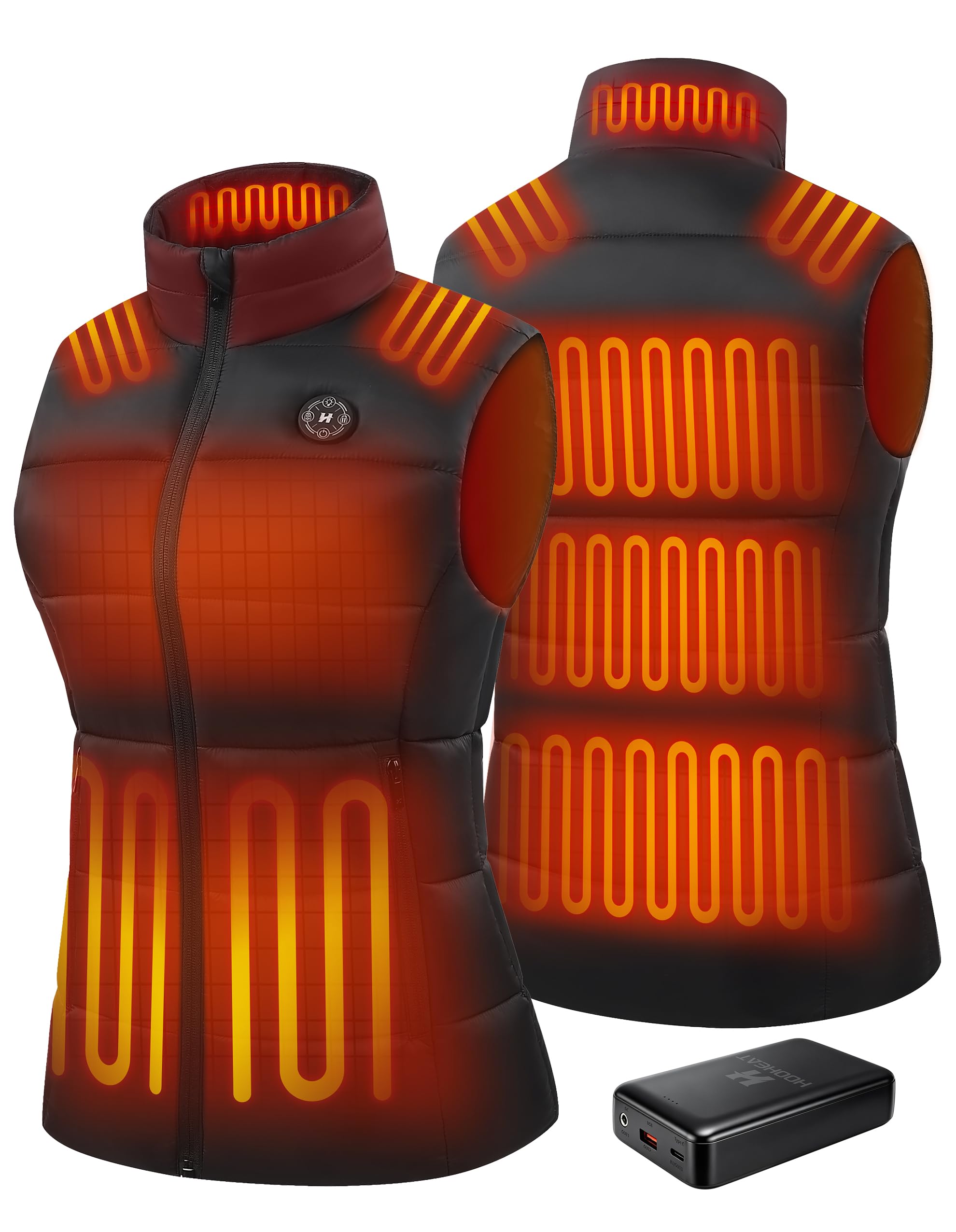 Heated Vest for Women With 16000mAh Battery, 15 Heating Zone Electric Vests | 4-