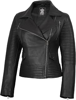 fjackets Women's Real Lambskin Fur Bomber Jacket with Removable Hood, Women's Hooded Jacket