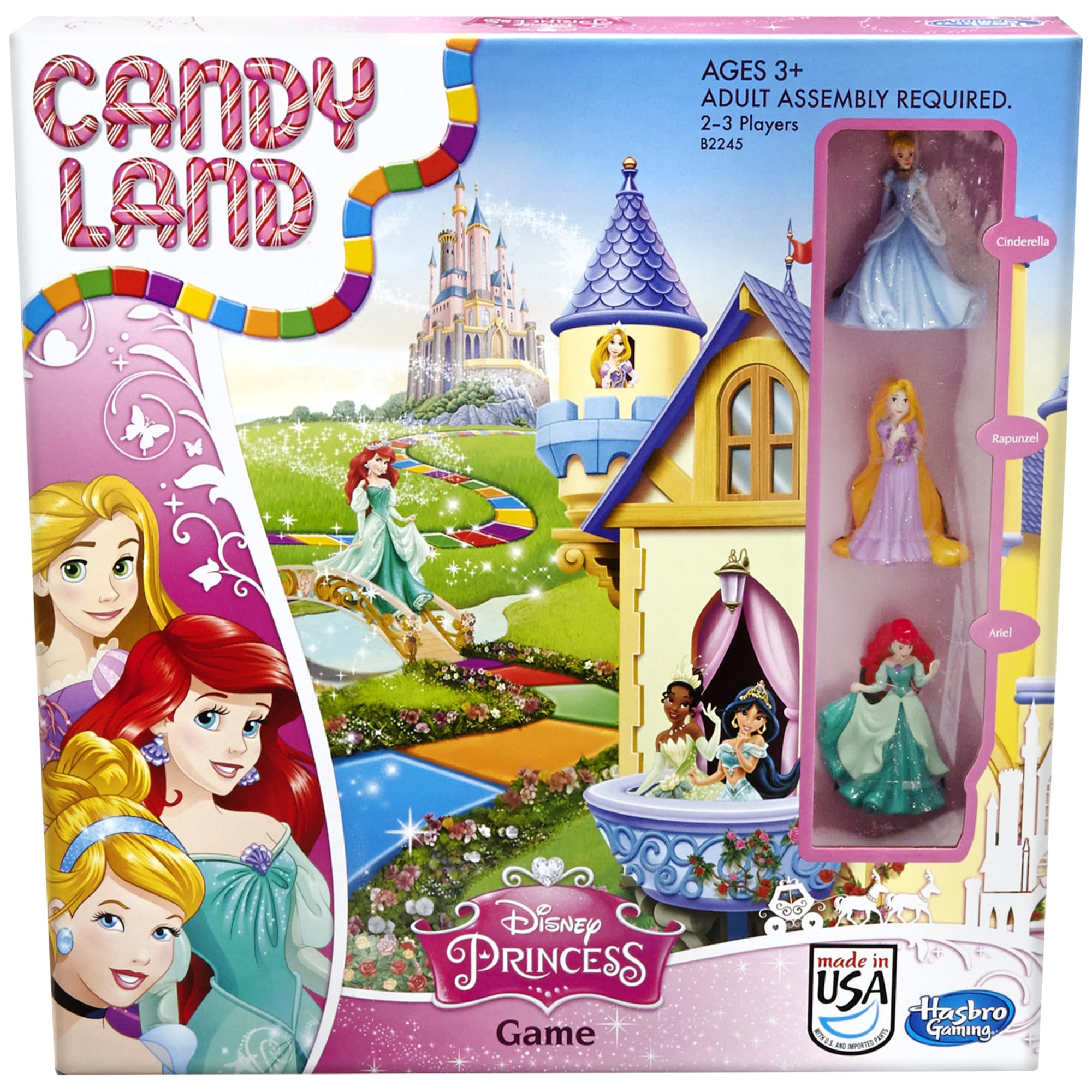 Hasbro Gaming Candy Land Disney Princess Edition Board Game, Preschool Games for
