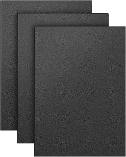 3 Pack Black ABS Plastic Sheet 12" x 16" 1/8" Thick (3mm), High Tensile and Impact Strength Moldable Plastic Sheet Plexiglass Sheet, DIY Material for Home Decor,Handicrafts