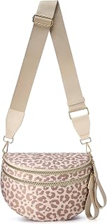 FEIBOON Spacious Nylon Crossbody Bag Bum Bag Handbags Purses for Women