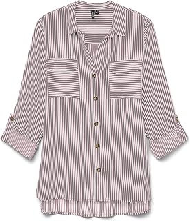 VERO MODA Damen Vmbumpy L/S Shirt New WVN Noos Langarmshirt (1er Pack)