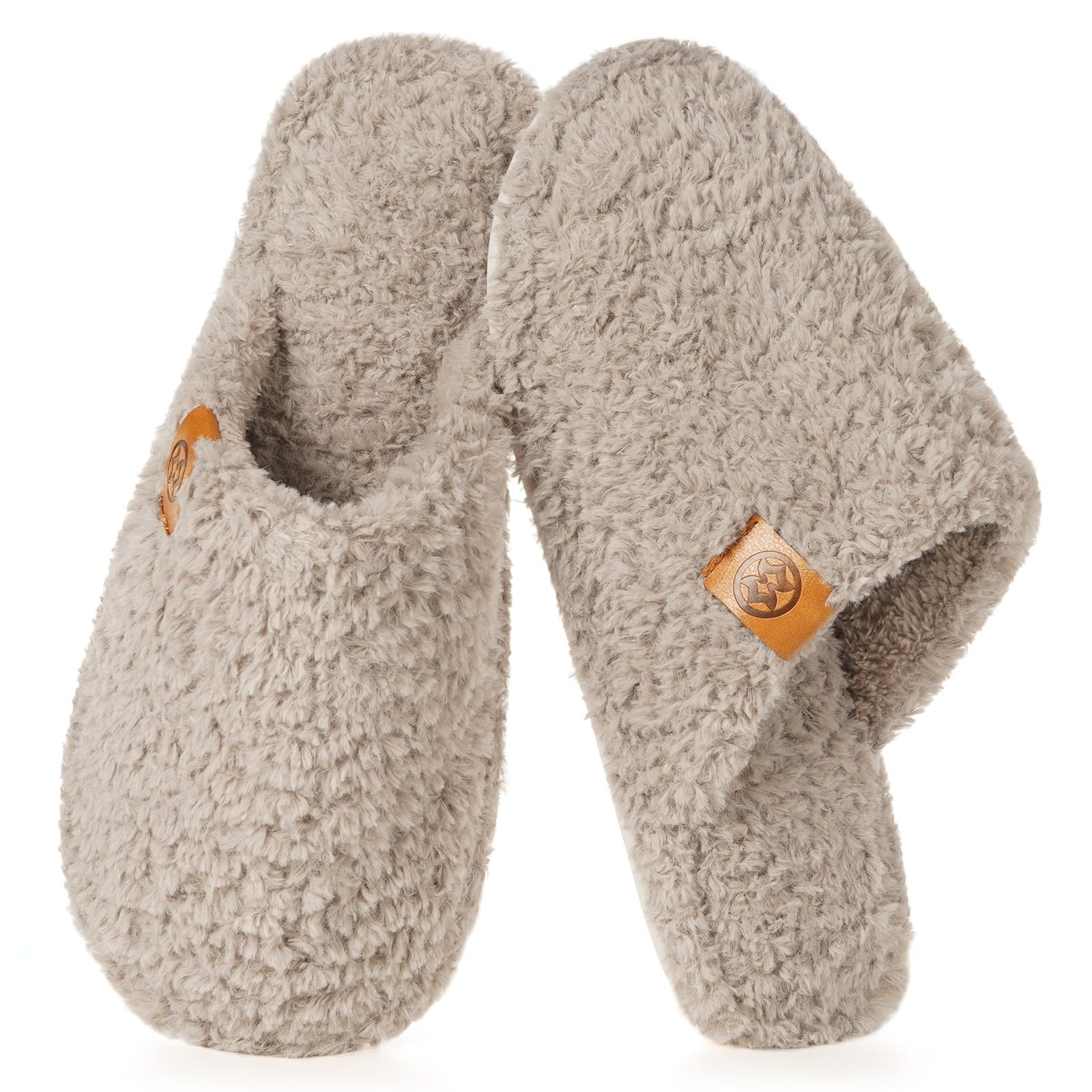House Slippers with Memory Foam for Men Women Winter