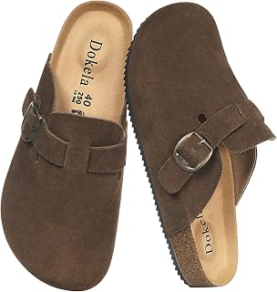 Cuir Nubuck Clogs and Mules for Men and Women Comfortable Leather Slippers