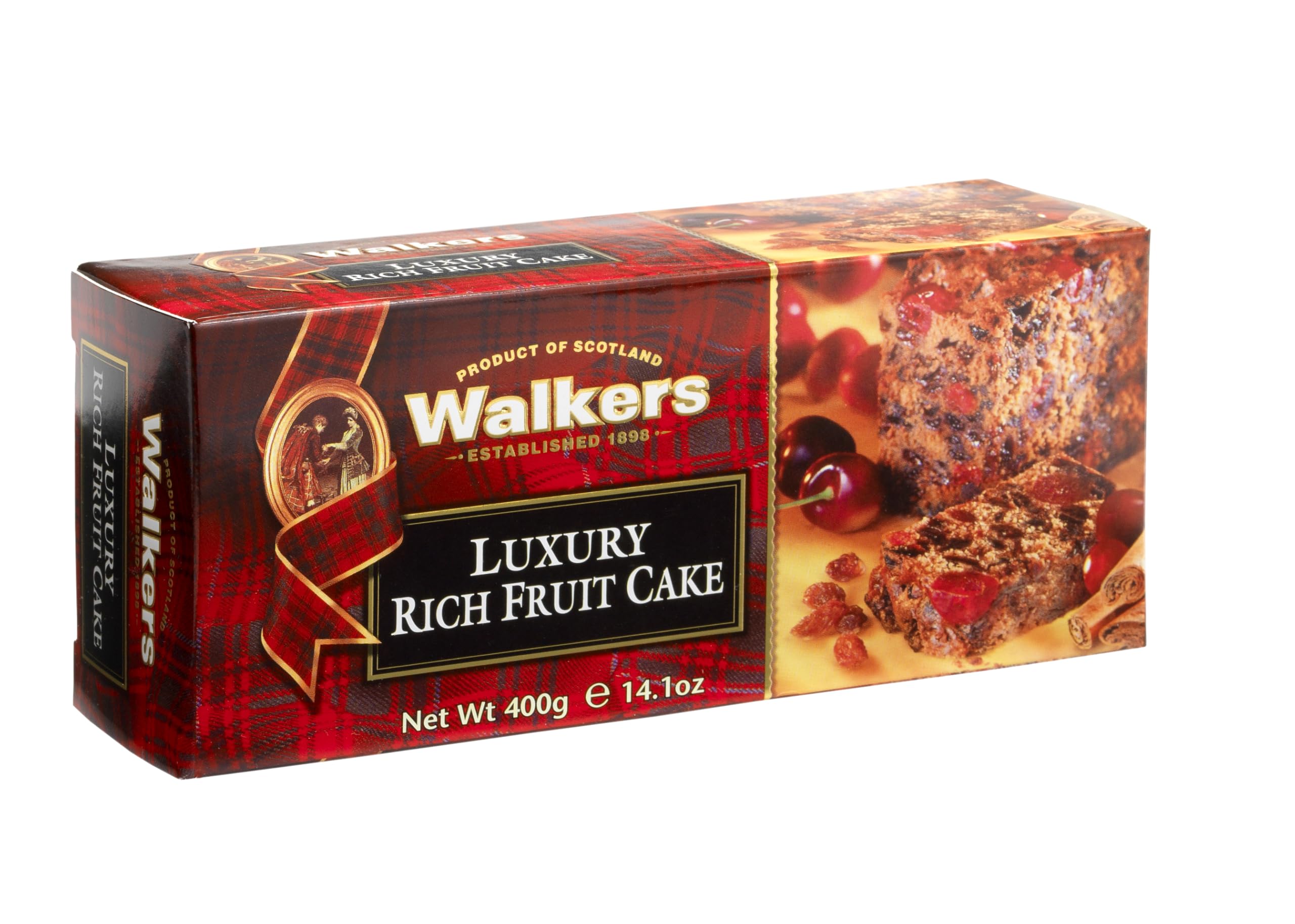 Walker's Shortbread Rich Holiday Fruit Cake, Luxury Christmas Cake - 400g