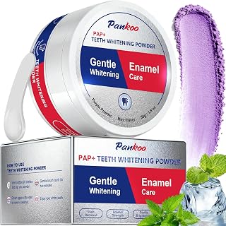 Purple Teeth Whitening Powder 50g for Visible Whitening Teeth | Helps Remove Surface Stains - Coffee & Wine Stains, Supports Enamel Care, No Sensitivity, No Slip, Teeth Whitening Gel