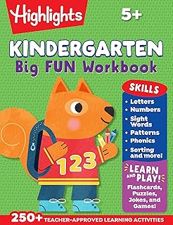 Kindergarten Big Fun Workbook: Prep Workbook with Kindergarten Learning Activities Featuring Tracing Worksheets, Alphabet Practice, Math Activities and Puzzles
