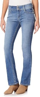 WallFlower Luscious Curvy Women's Mid Waist Bootcut Jeans Insta Stretch Denim Fit All Sizes Junior Jeans Sizes 4-28