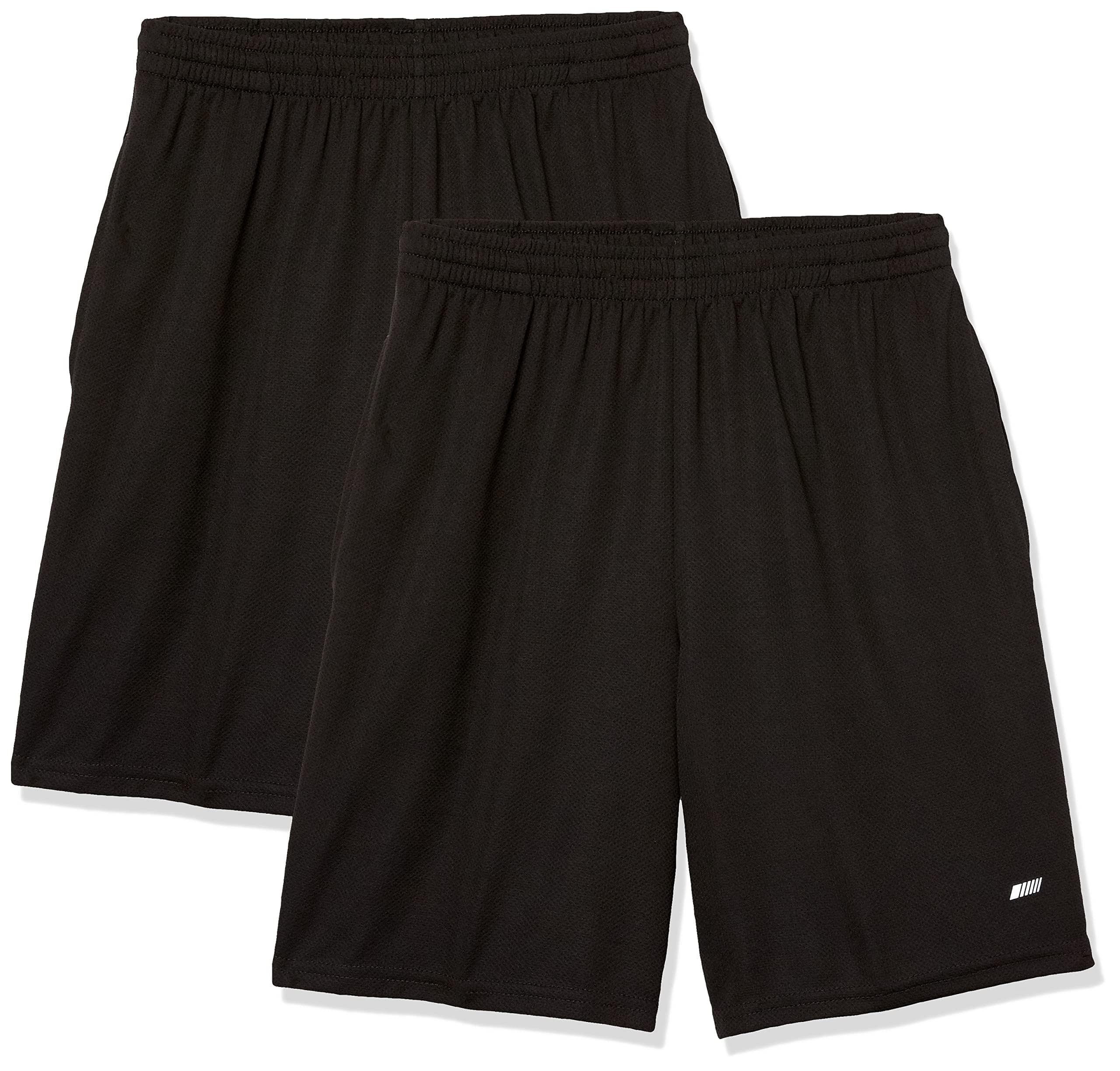 Amazon Essentials Men's Athletic Basketball Gym Shorts, Breathable Moisture Wick