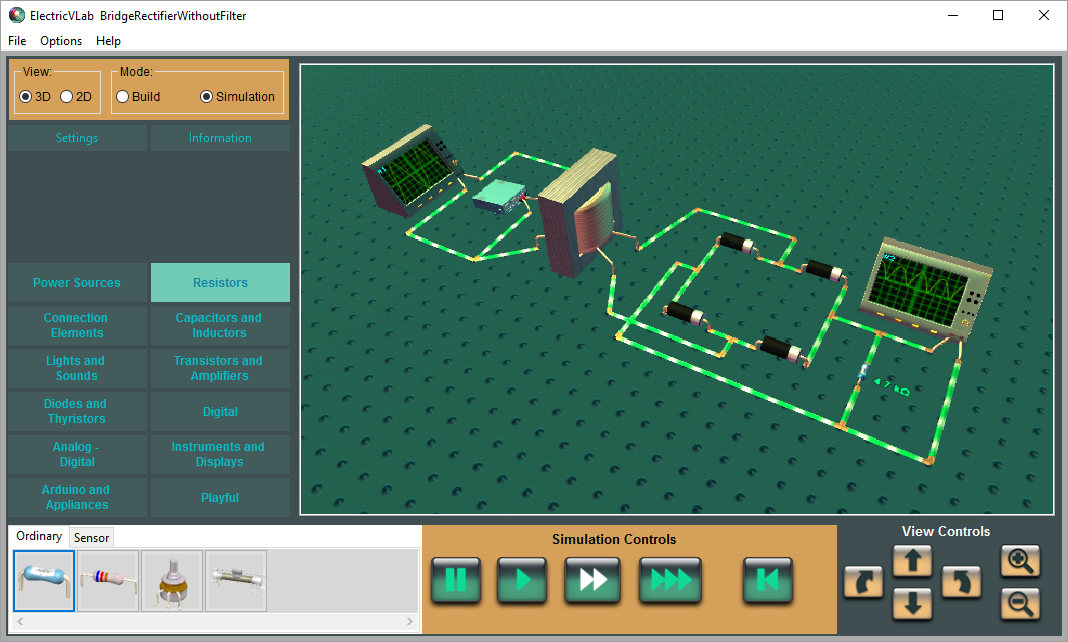 ElectricVLab : 3D Virtual Lab for Electricity & Electronics [Download]