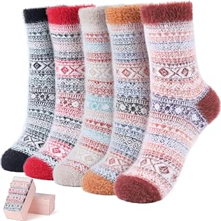 ICEIVY Comfy Fuzzy Warm Winter Cozy Socks Stocking Stuffers Gifts for Women