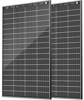 HQST 400W Solar Panel, 2 * 200W, N-Type, Bifacial, 16BB, 25.4% Efficiency, | IP68, Dual Side, 30% Extra Power, 47.2*30.1*1.2inch , 30-Year Life, Low-Light Performance, for RV, Trailer, Marine, Off Grid