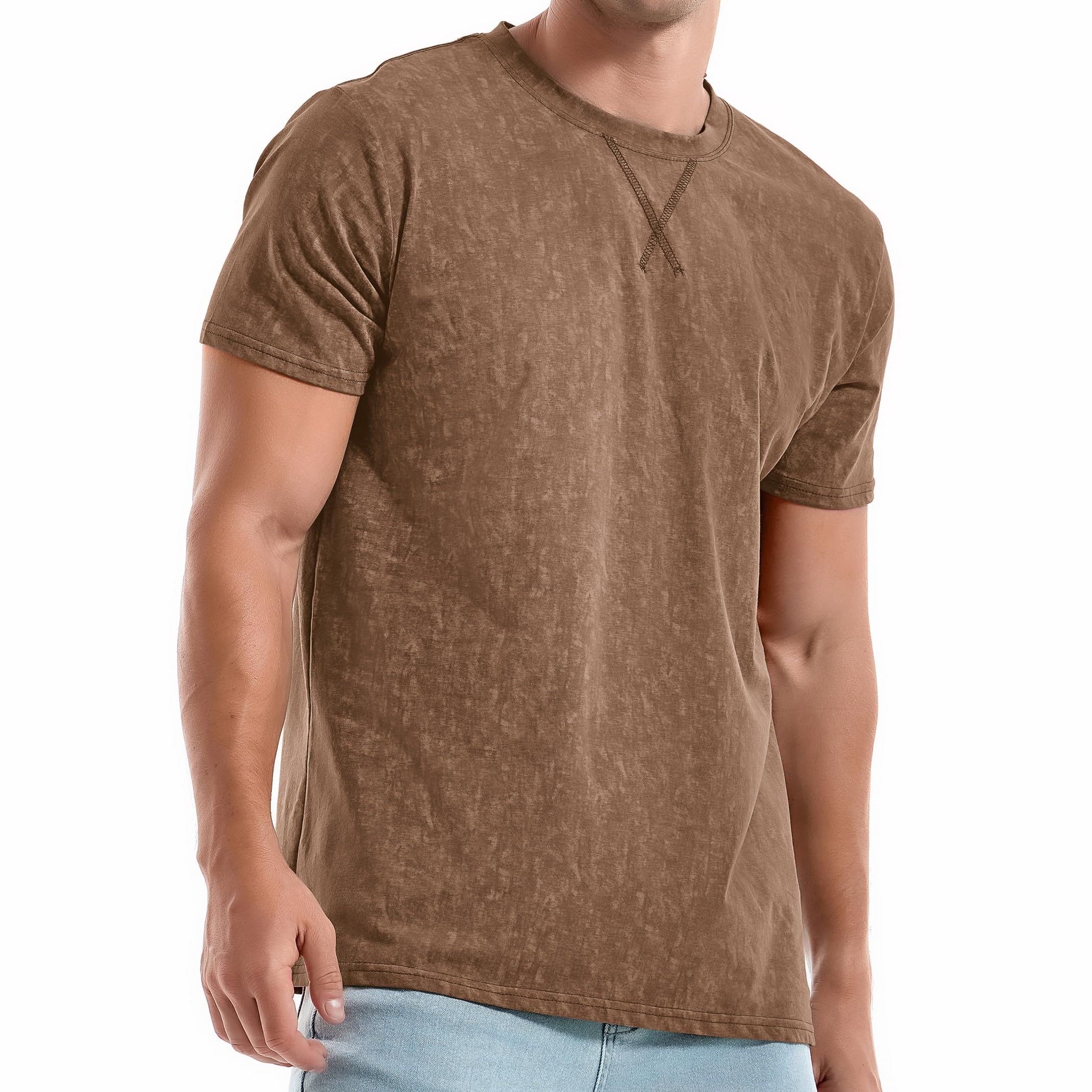 RONOMO Mens T Shirt High Quality T Shirt Plain T Shirt Fashion T-Shirt