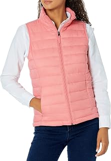 Amazon Essentials Women's Lightweight Water-Resistant Packable Puffer Gilet