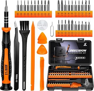 JOREST 40pcs Precision Screwdriver Kit, Tool Set with Torx T1 T2 T3 T4 T5, T6 T7 T8 T9 T10 T15 T20, Star P2/P5/P6, Triwing Y000, etc, for iPhone, Switch, PS4, Mac, Laptop, Glasses, Watch