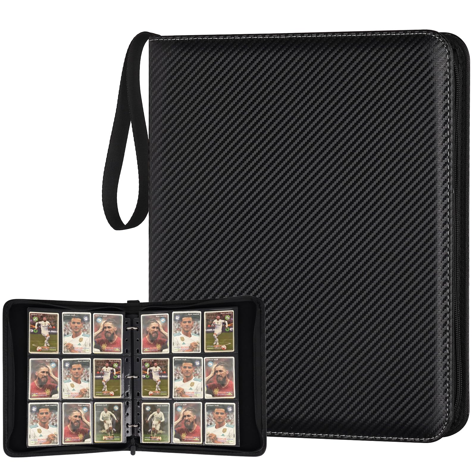 GERMUN 9 Pocket Trading Card Binder,720 Cards, 40 Pages,3 Ring,Double Sided Pock