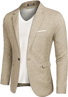 COOFANDY Men's Casual Sports Coats Lightweight Suit Blazer Jackets One Button Jacket Business
