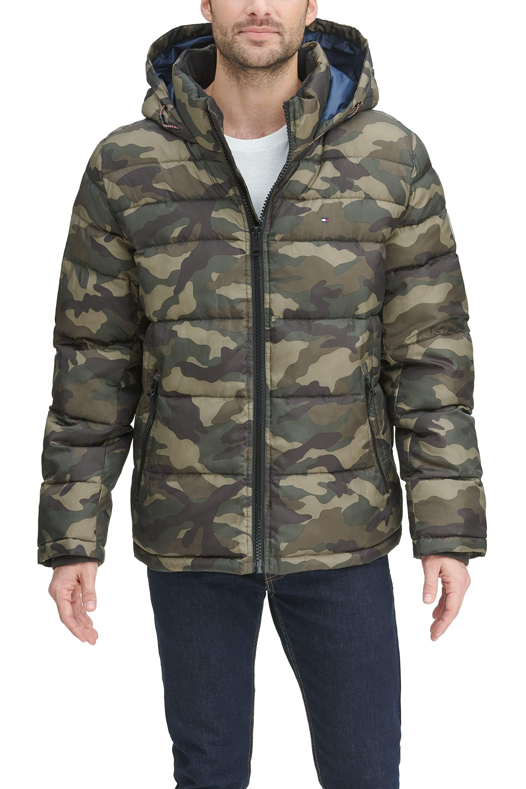 Tommy Hilfiger Classic Hooded Puffer Jacket (Regular and Big & Tall Sizes) Men's
