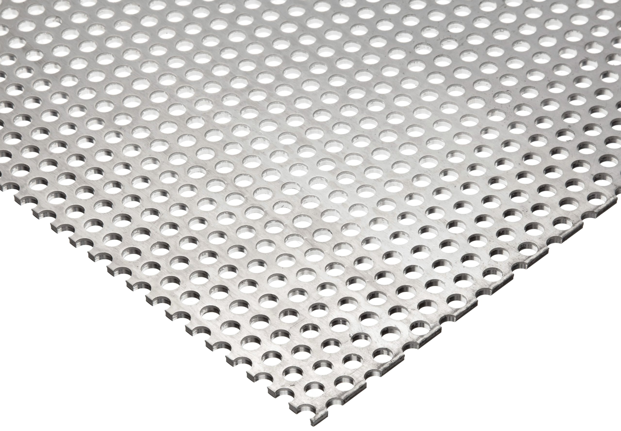 3003 Aluminum Perforated Sheet, Unpolished (Mill) Finish, H14 Temper, Staggered 