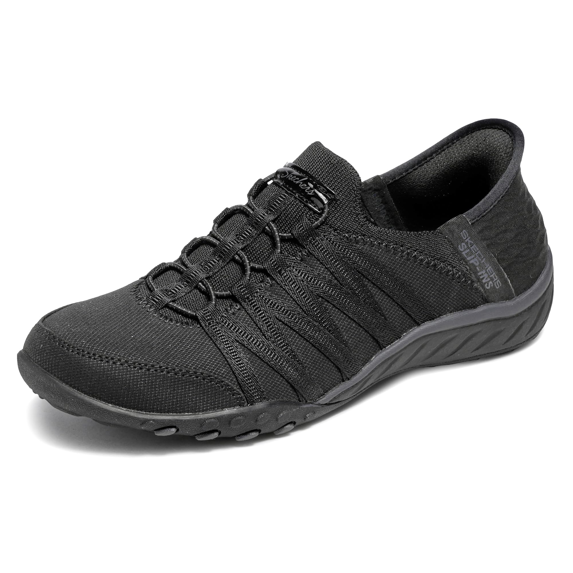 Skechers Women's Breathe-Easy Roll-with-Me Slip-in Trainer