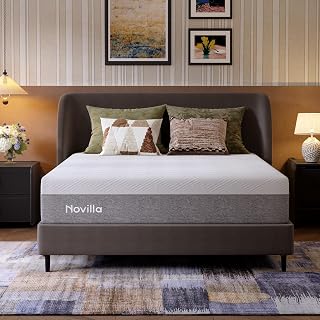 Novilla Memory Foam Mattress Full, 8 inch Full Mattress with Gel Foam for Body Support & Comfortable Sleep