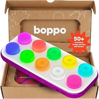 Boppo Screen-Free Learning Tablet for Kids, 50+ Pre-Loaded Games | Travel-friendly games & activities, fun for the whole family, no WiFi needed, 32GB of storage, interactive audio sensory play