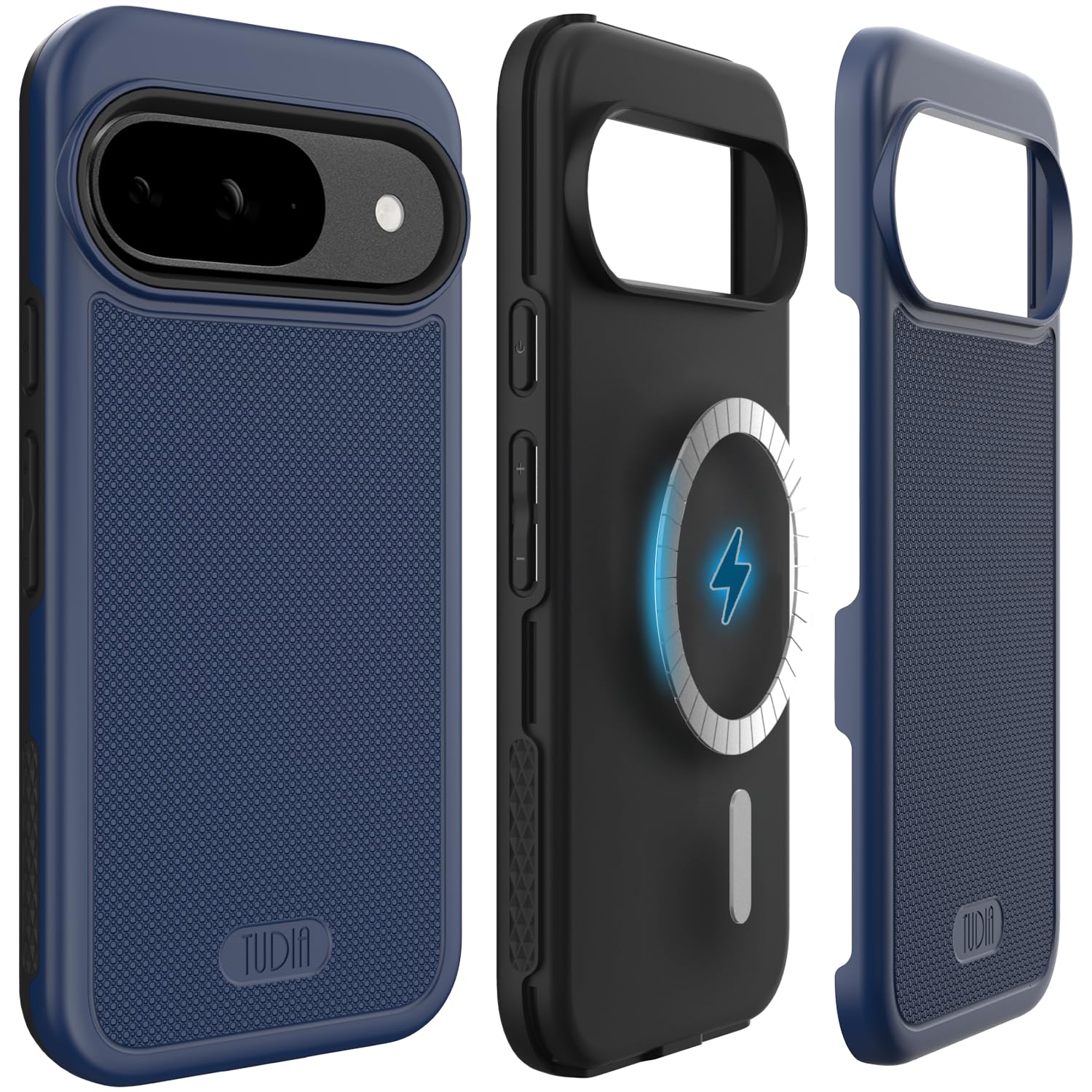 TUDIA MergeGrip [Magsafe Compatible] for Pixel 9 & 9 Pro Case - Indigo Blue