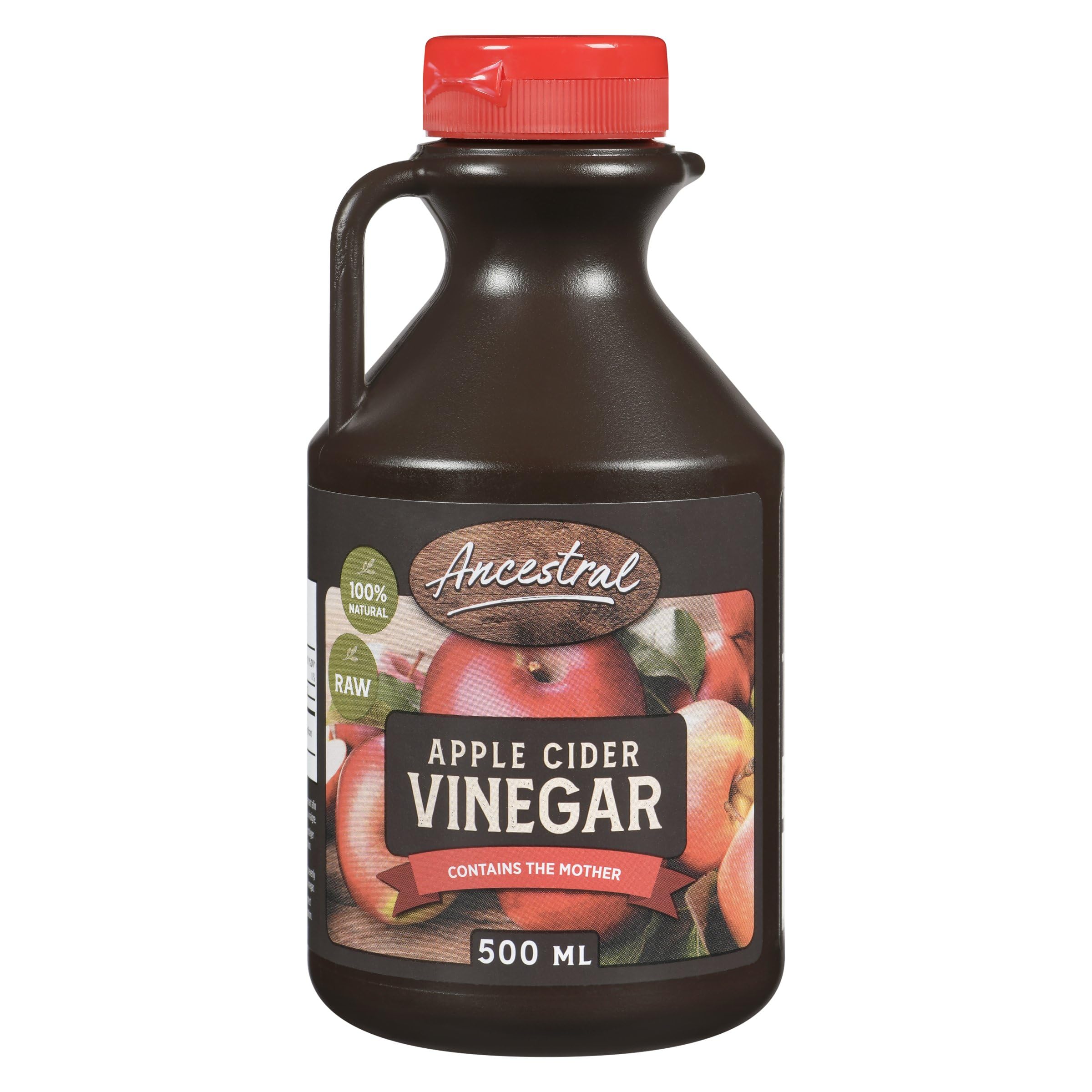 Ancestral Apple Cider Vinegar with Mother, 500ml | Ideal for salad dressings, ma