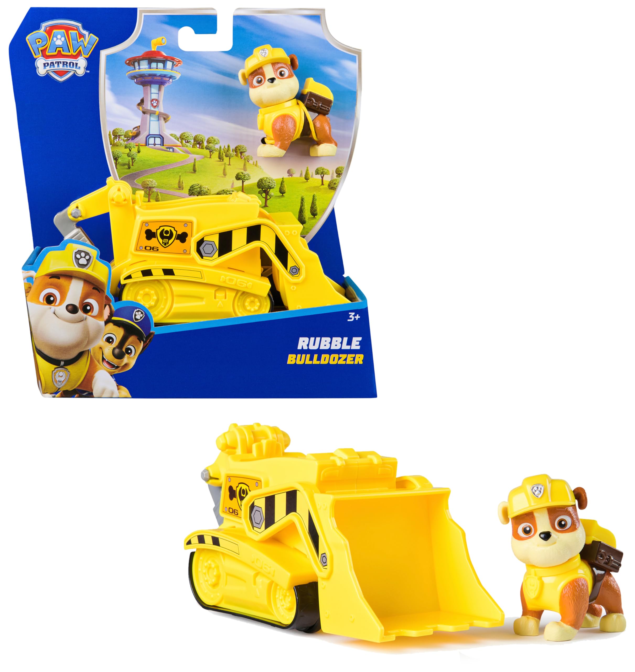 Paw Patrol Paw Patrol Rubble and Excavator Toy 15cm +3 years